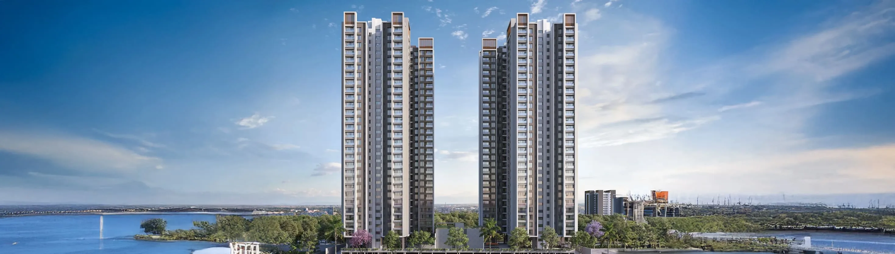 Aerial view of 33 Central Avenue residential complex, Prime Wakad, Pune